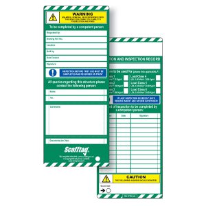 Scaffold Tag Inspection Inserts